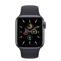 Apple Watch SE 1st Gen(GPS) 40mm Grey AL Case Black Band - Excellent (Refurbished)