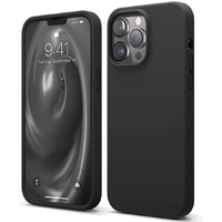 Bloom Liquid Silicone Case Compatible with iPhone 12 & 12 Pro (6.1"), Premium Silicone case, Full Body Protection (Black)