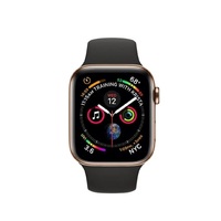 Apple Watch Series 4 (Cellular) 44mm Gold Stainless Steel Black Band - Good Grade