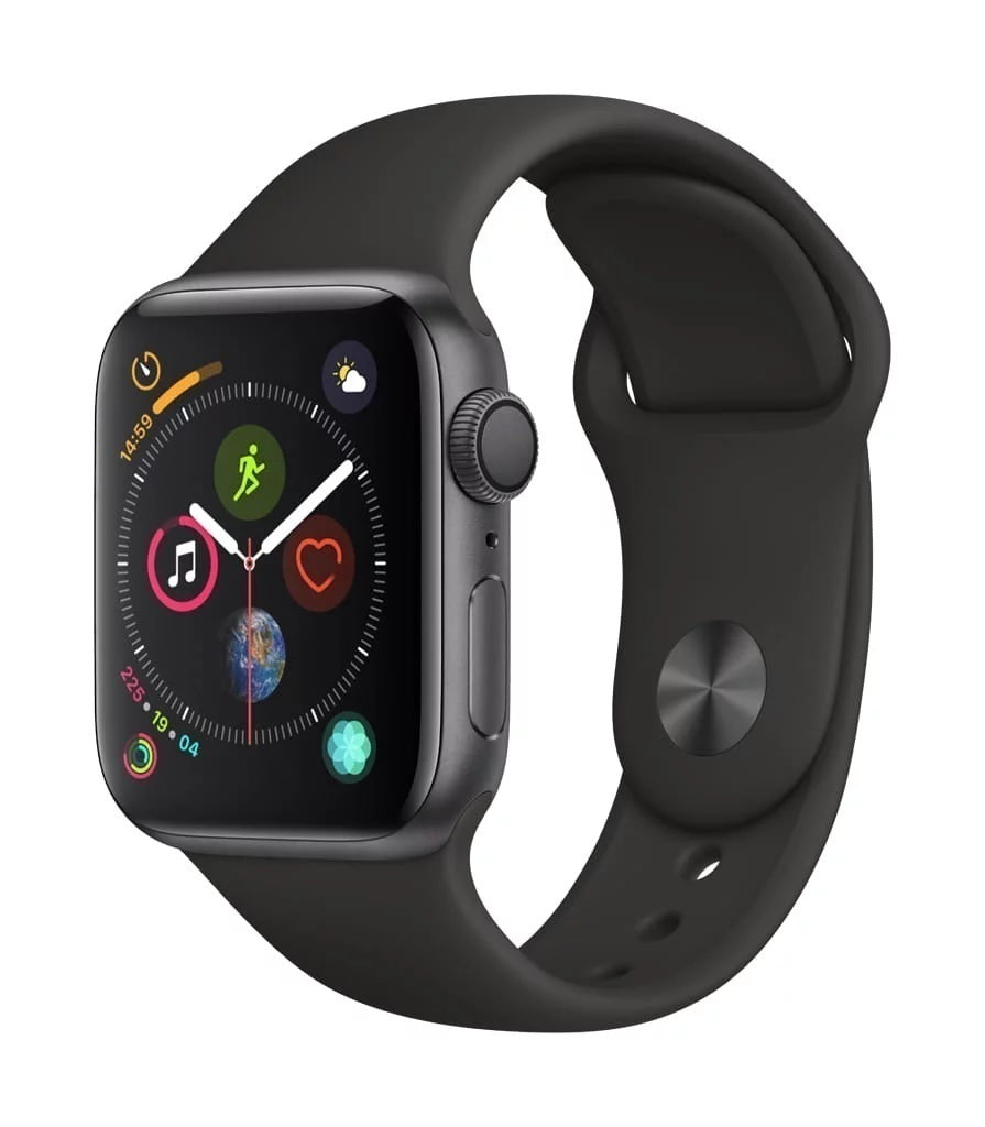 Apple Watch Series 4 (GPS) 40mm Gray Aluminium Case Black Band - Premium Grade