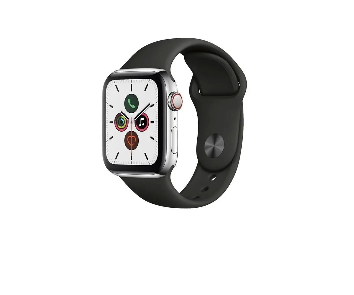 Apple Watch Series 5 (Cellular) 40mm Silver Stainless Steel - Premium