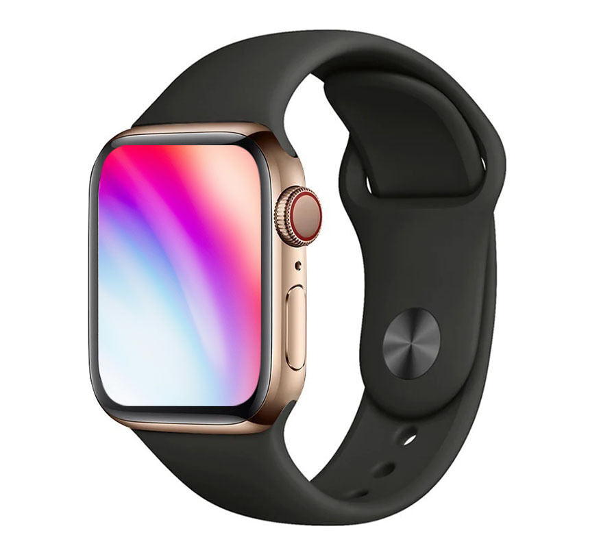 Apple Watch Series 5 (Cellular) 44mm Gold Stainless Steel Black Band - Good Grade