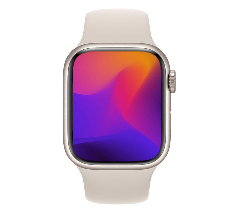 Apple Watch Series 9 (Cellular) 41mm Starlight AL Case White Band - Good Grade