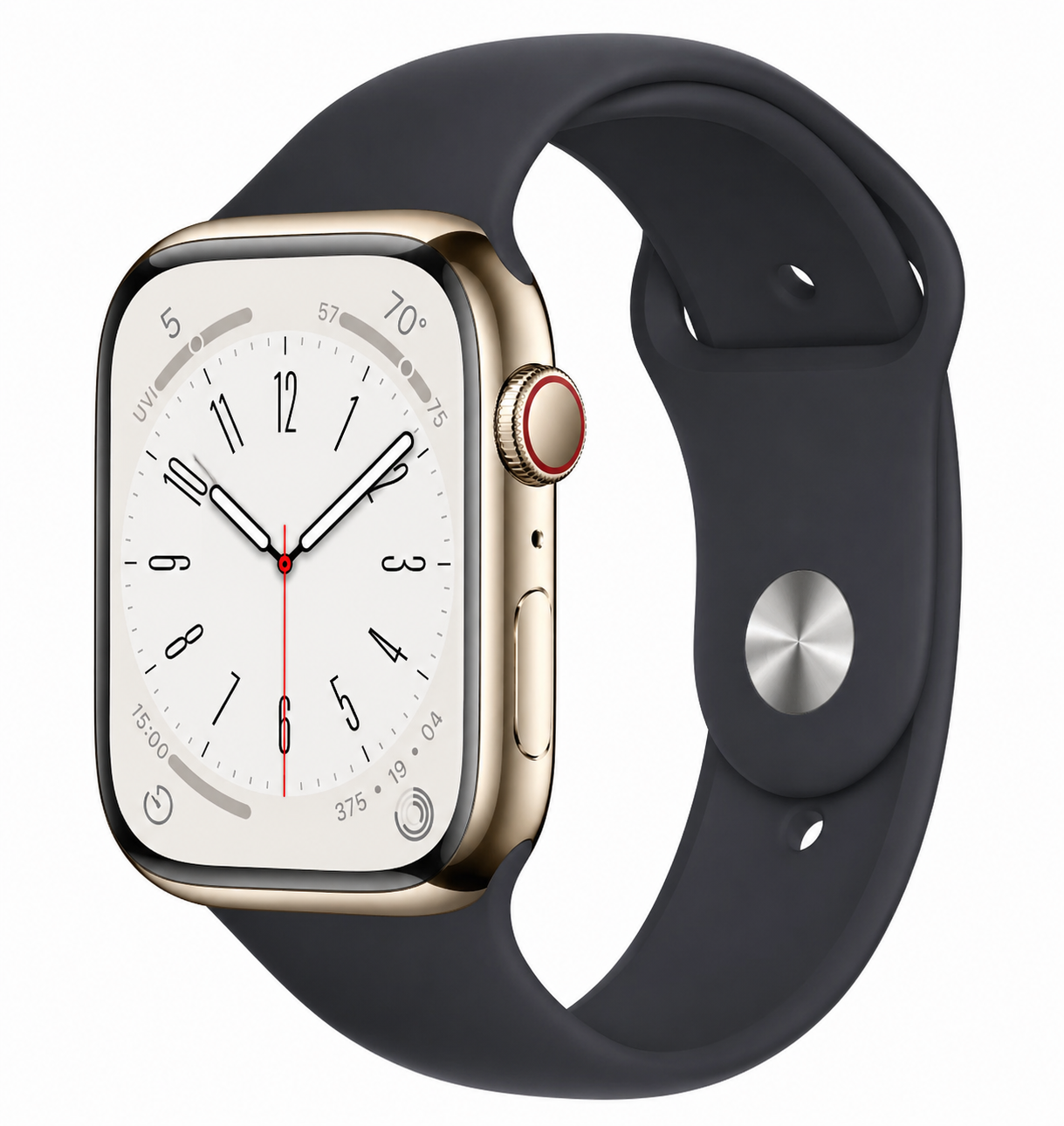 Apple Watch Series 9 (Cellular) 45mm Gold S Steel Clay Band - As New