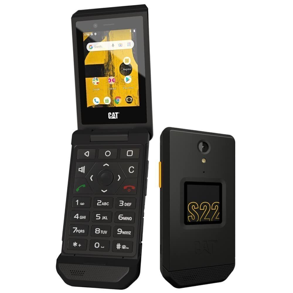 Cat S22 Flip (16GB/2GB, Rugged phone) - Black - Excellent (Refurbished)