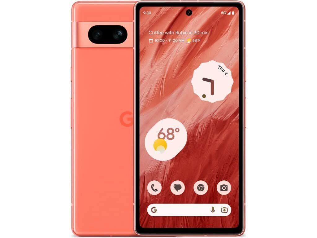 Google Pixel 7a 128GB Coral Color - As New Condition (Refurbished)