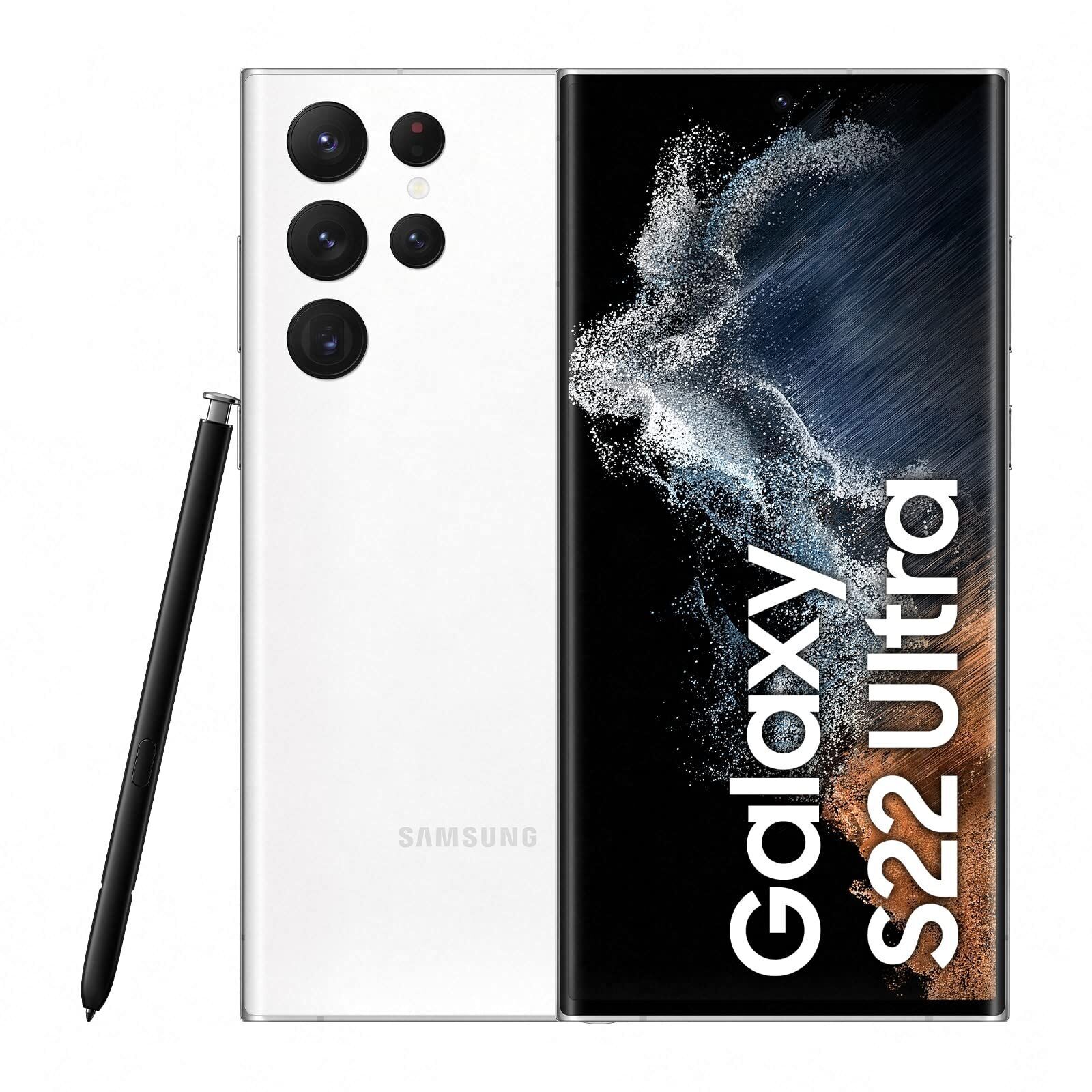 Samsung Galaxy S22 Ultra 5G (S908) 256GB White - Good Condition (Refurbished)