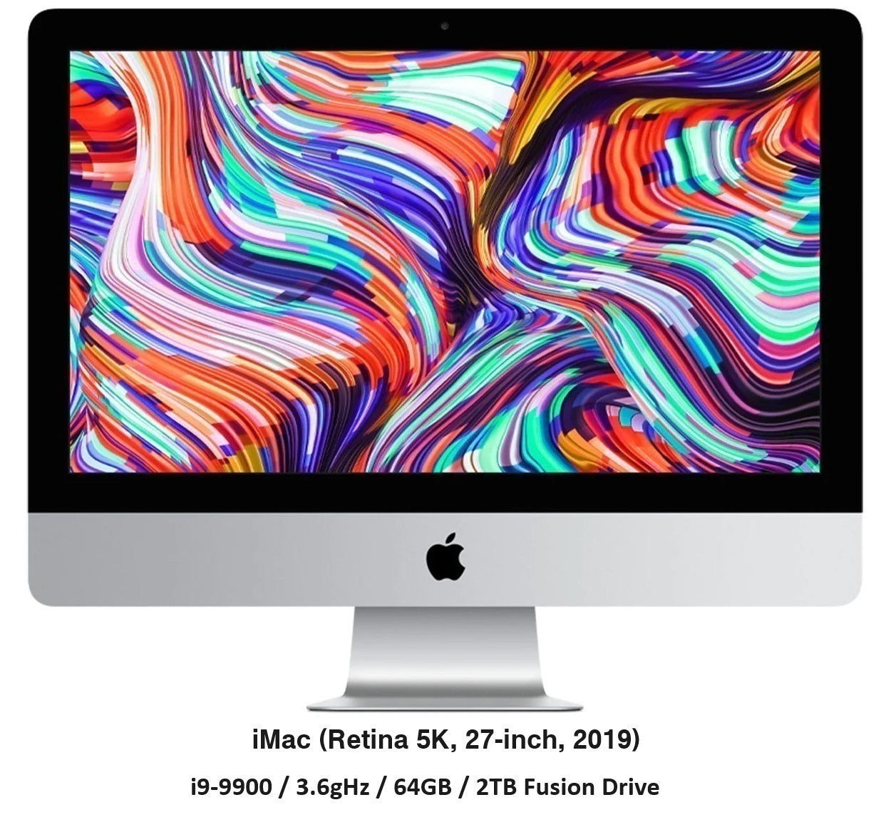 iMac 27"(2019)/i9-9900/3.6gHz/32GB/1TB Fusion Drive-Excellent (Refurbished)