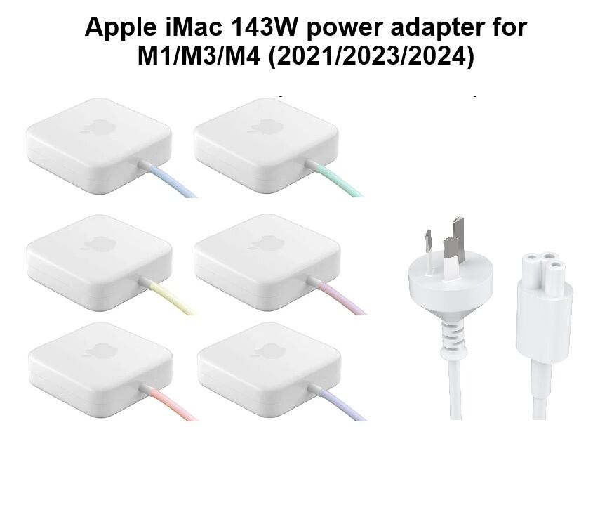 Apple iMac 143W power adapter for M1/M3/M4 (2021/2023/2024) (Refurbished)