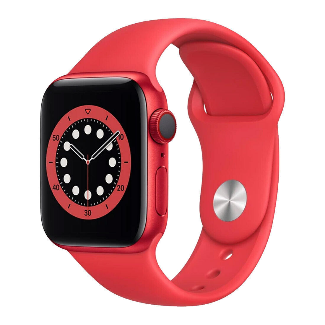 Apple Watch Series 6 (Cellular) 40mm Red AL Case Red Band - As New(Refurbished