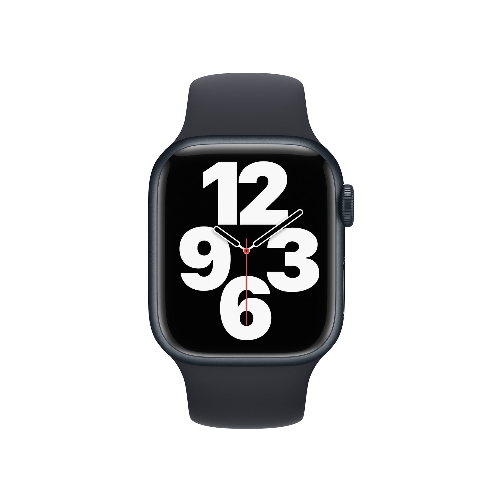 Apple Watch Series 7 (Cellular) 41mm Midnight AL Case Black Band - Good Grade