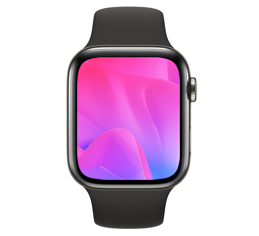 Apple Watch Series 7 (Cellular) 41mm Graphite S Steel Black Band - As New