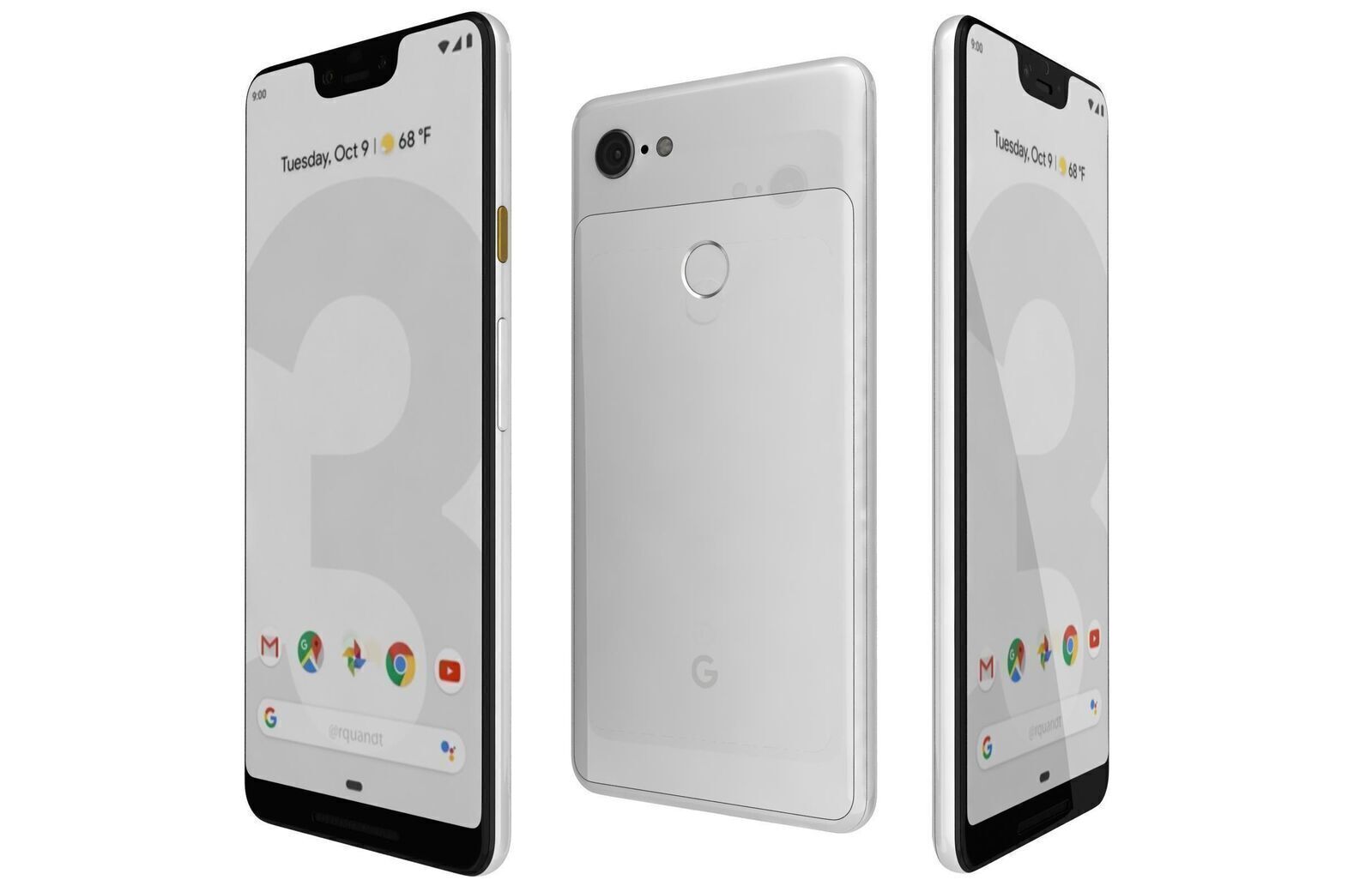 Google Pixel 3 XL 128GB - Clearly White - As New Condition (Refurbished)