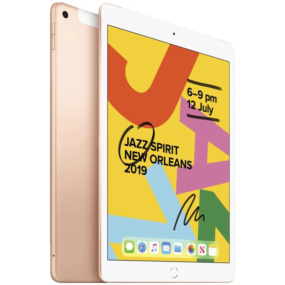 Apple iPad 7th Gen Wi-Fi + Cellular 32GB Gold - As New Condition (Refurbished)