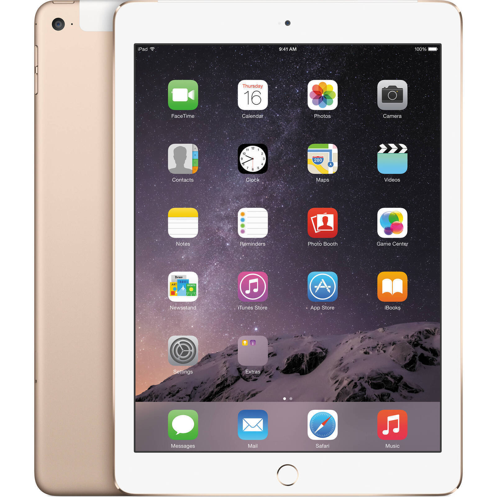 Apple iPad Air 2 Wi-Fi + Cellular 16GB Gold - As New Condition (Refurbished)