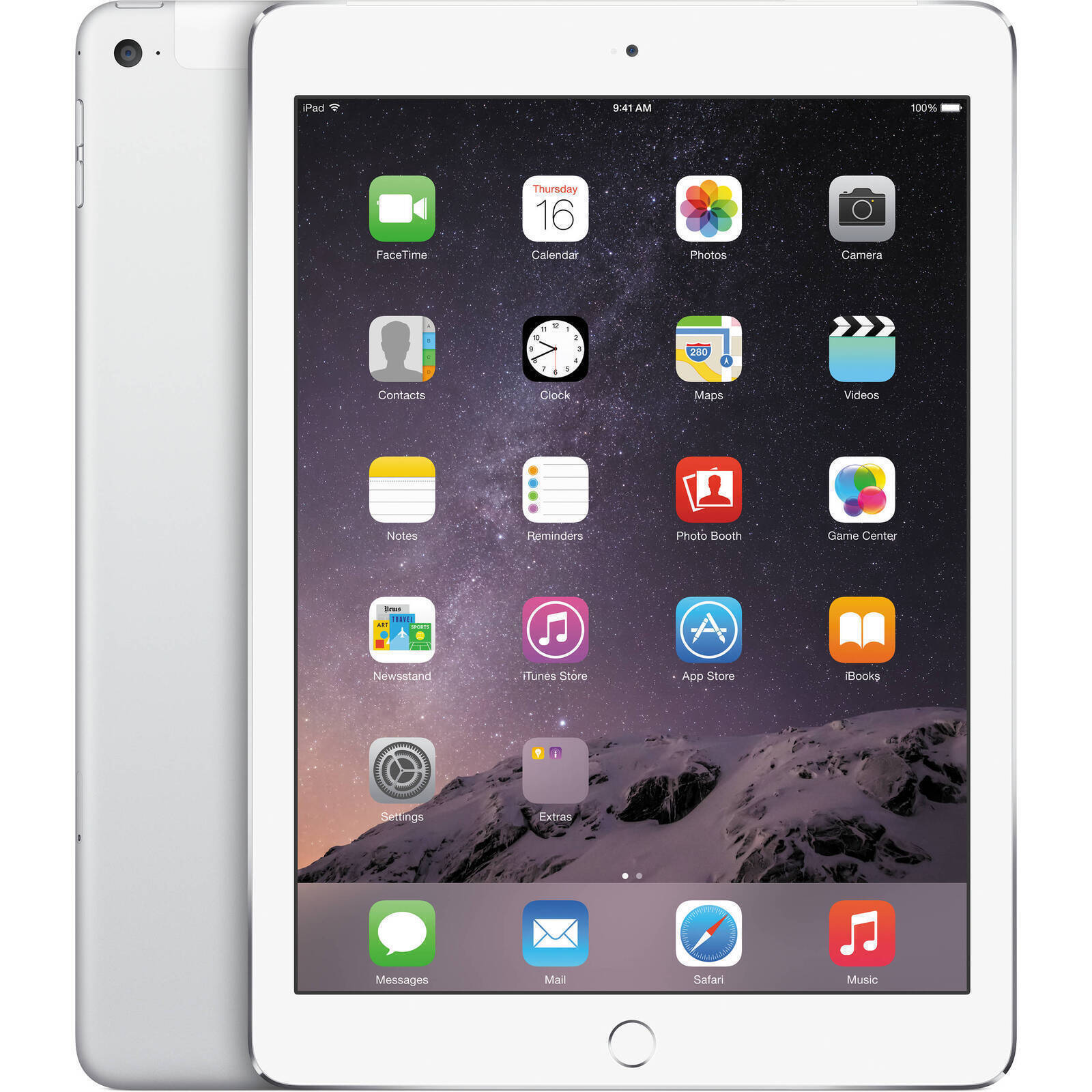 Apple iPad Air 2 Wi-Fi + Cellular 32GB Silver - Good Condition (Refurbished)