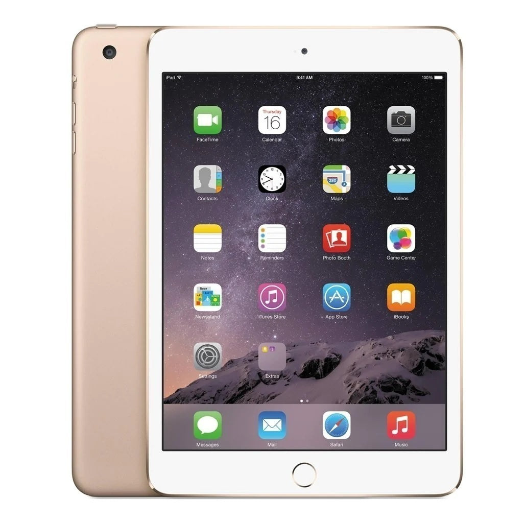 Apple iPad Mini 3 (Wi-Fi + Cellular) 16GB Gold - Good Condition (Refurbished)