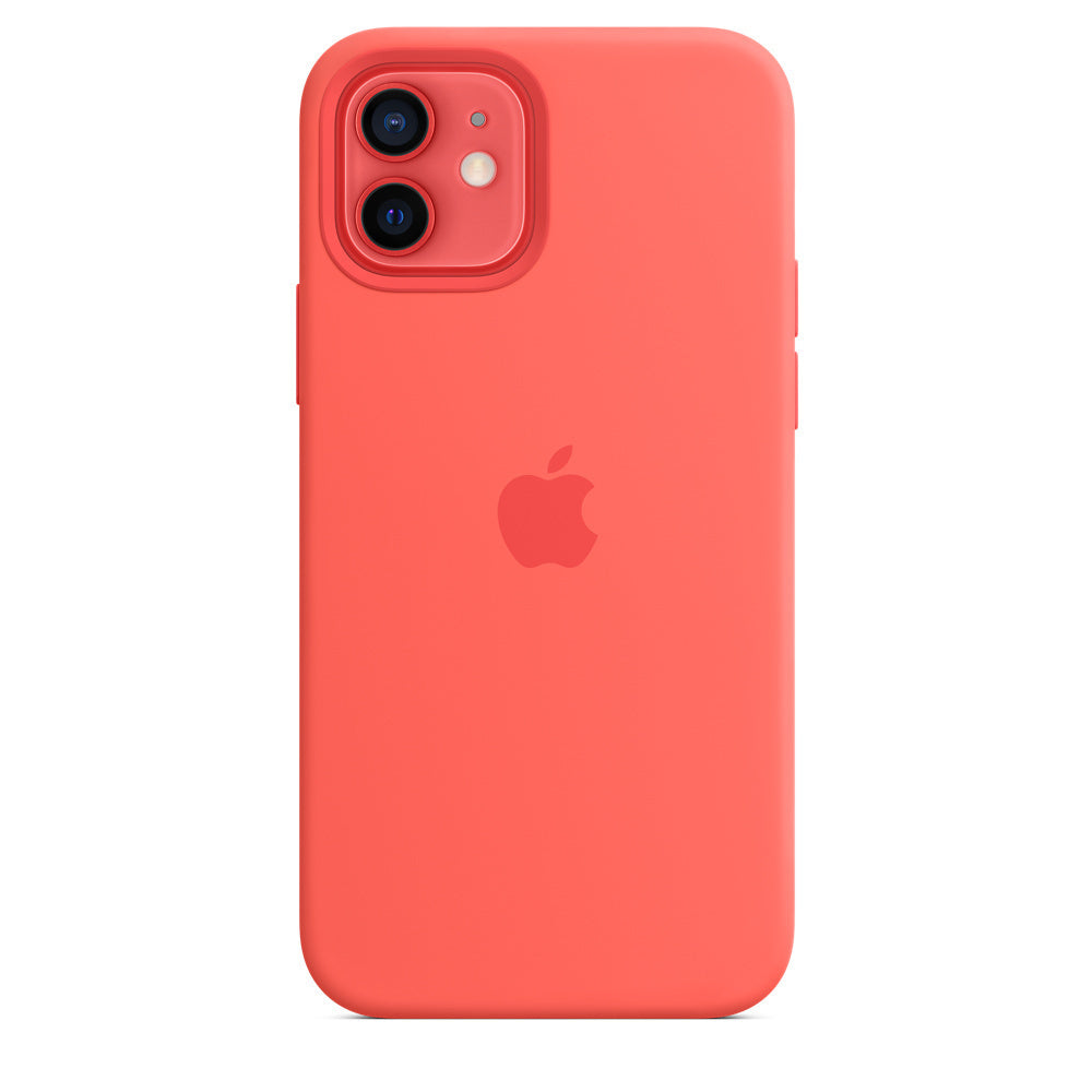 Apple iPhone 12 Silicone Case - Pink Citrus (Damaged Box)