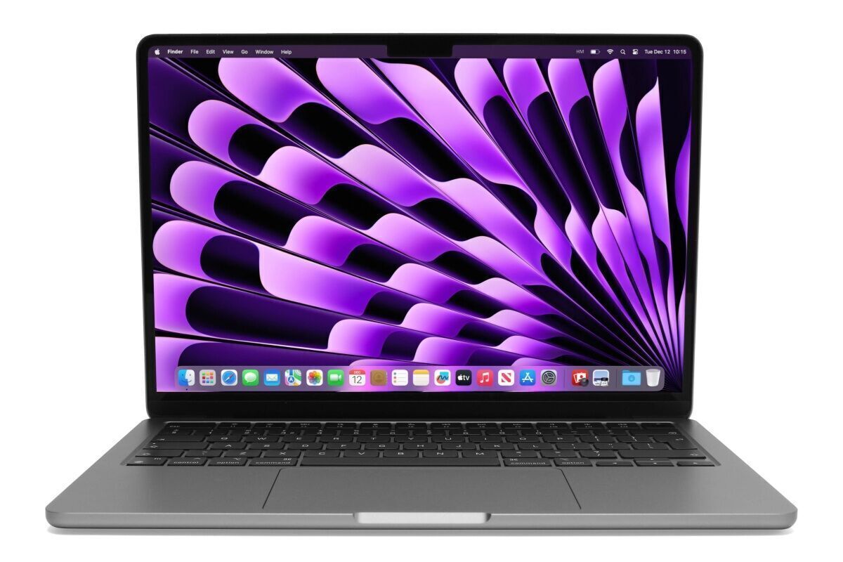 MacBook Air M3 8C CPU 10C GPU 13" (2024) 512GB 16GB Grey - Excellent (Refurbished)