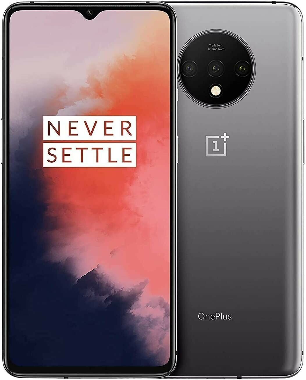 OnePlus 7T Silver, 128GB+8GB RAM - As New Condition (Refurbished)