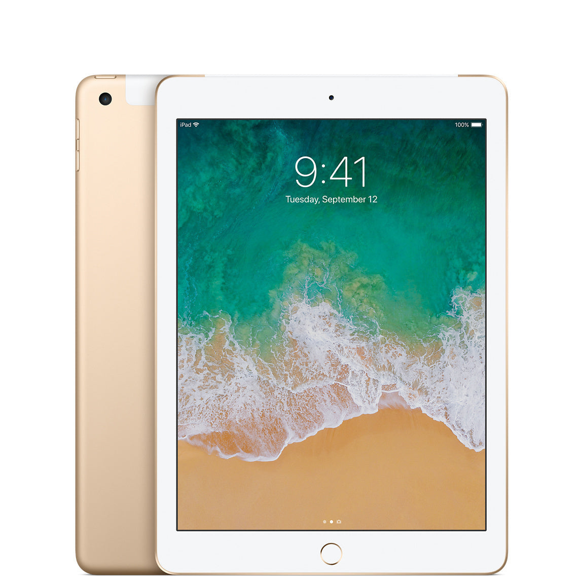 Apple iPad 5th Gen Wi-Fi + Cellular 128GB Gold - Premium Condition (Refurbished)